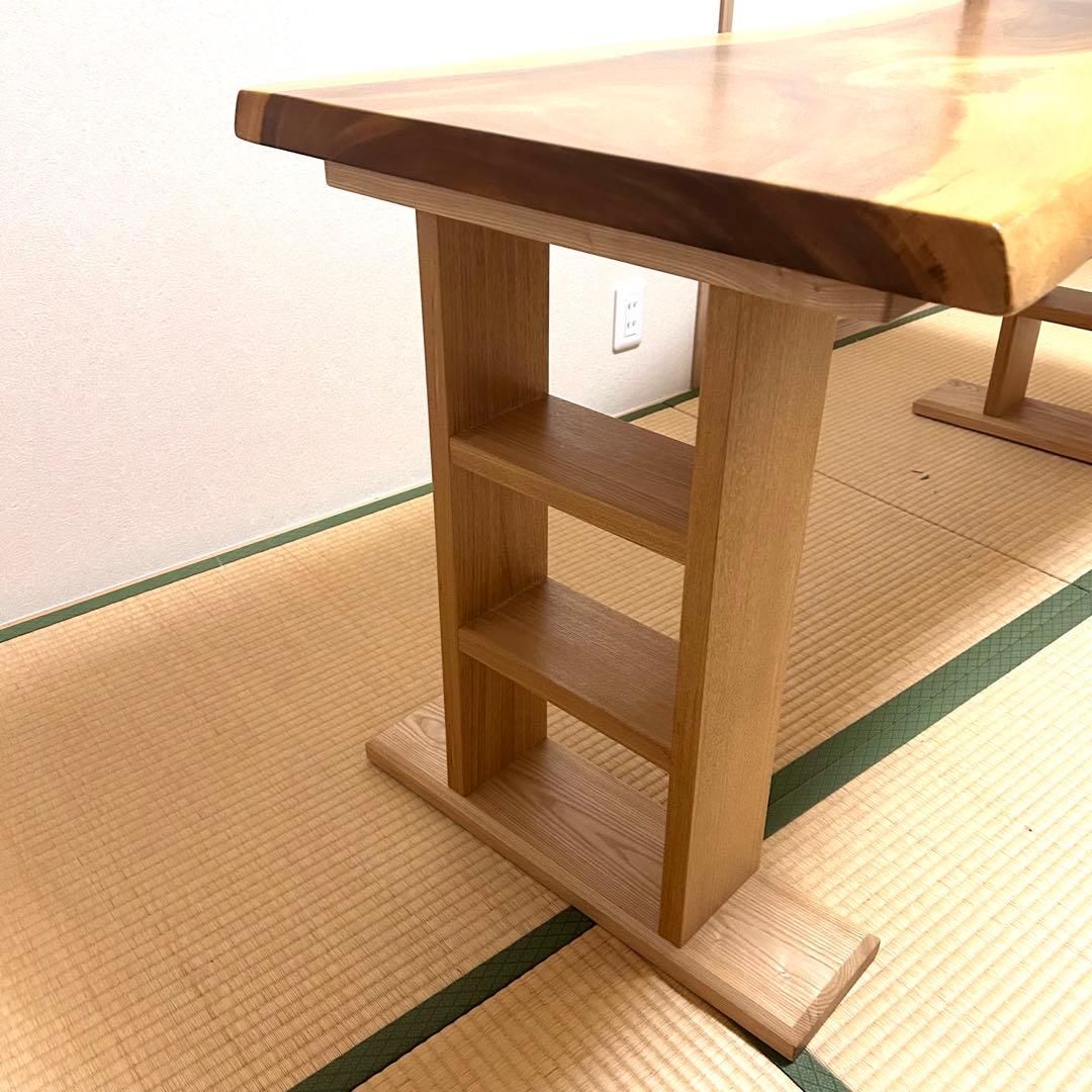 【美品　送料込】モンキーポッド　Monkey Pod 一枚板　ダイニングテーブル