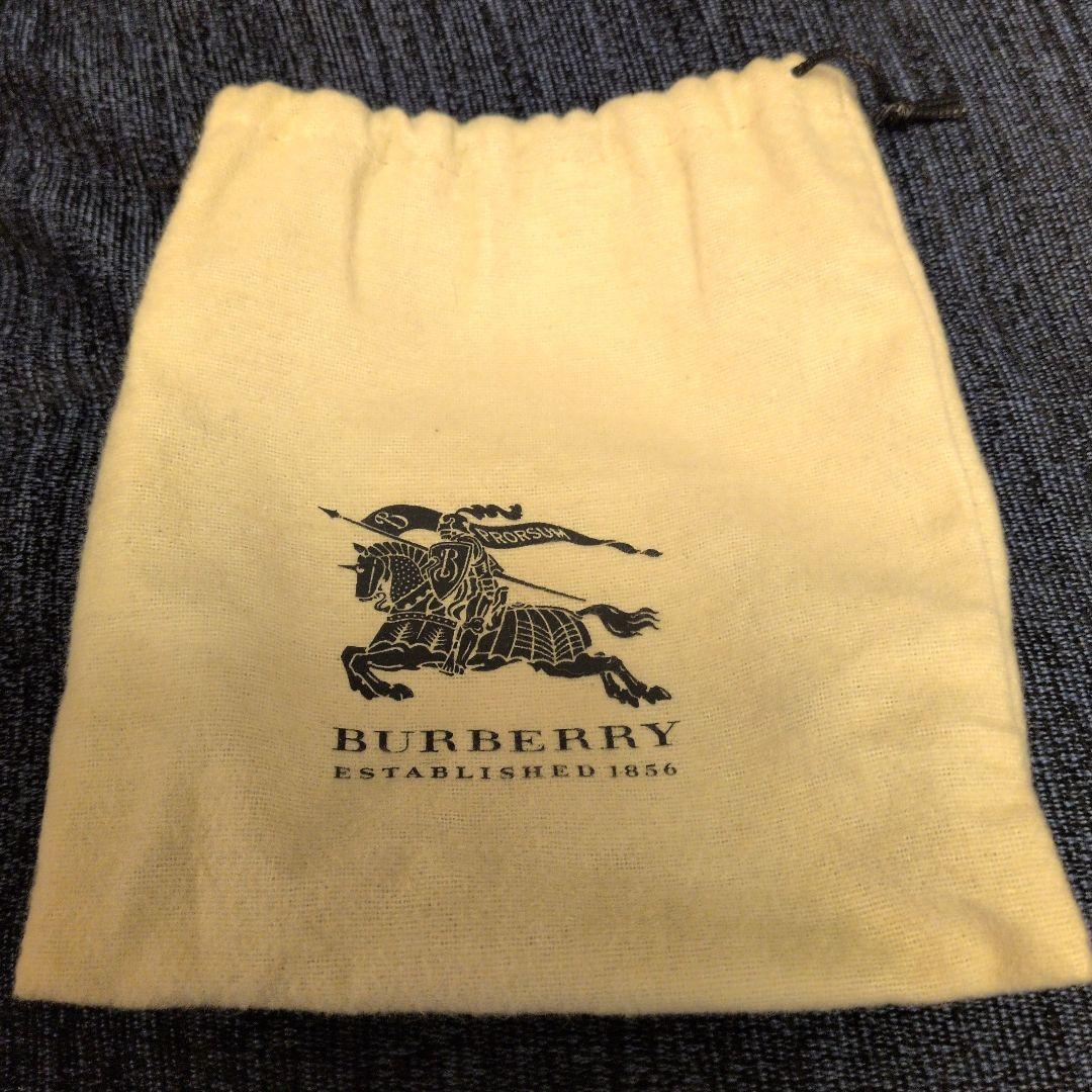 BURBERRY ブラックレザーベルト 保存袋付き