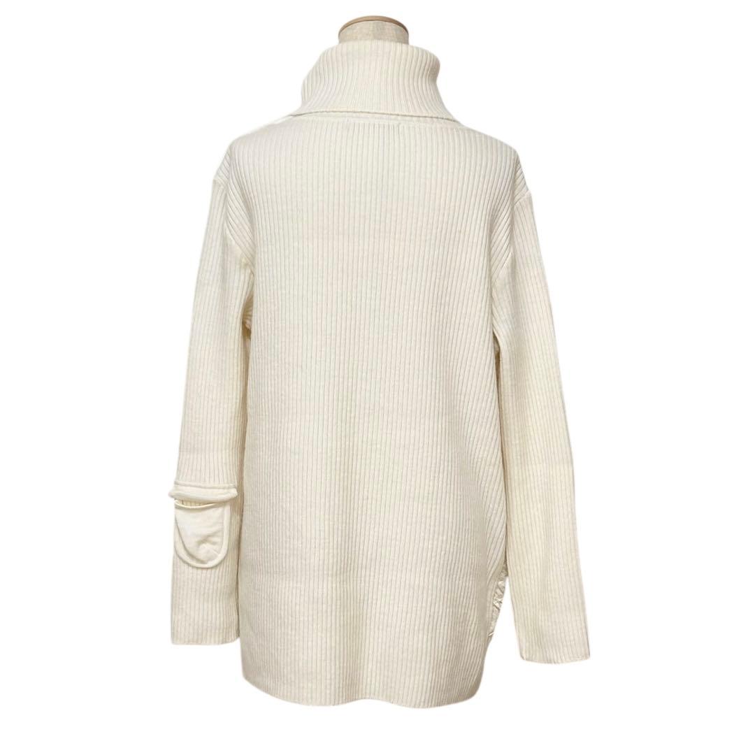 アルベロベロ ハイネック ニット セーター ぶたさん 異素材 ドッキング