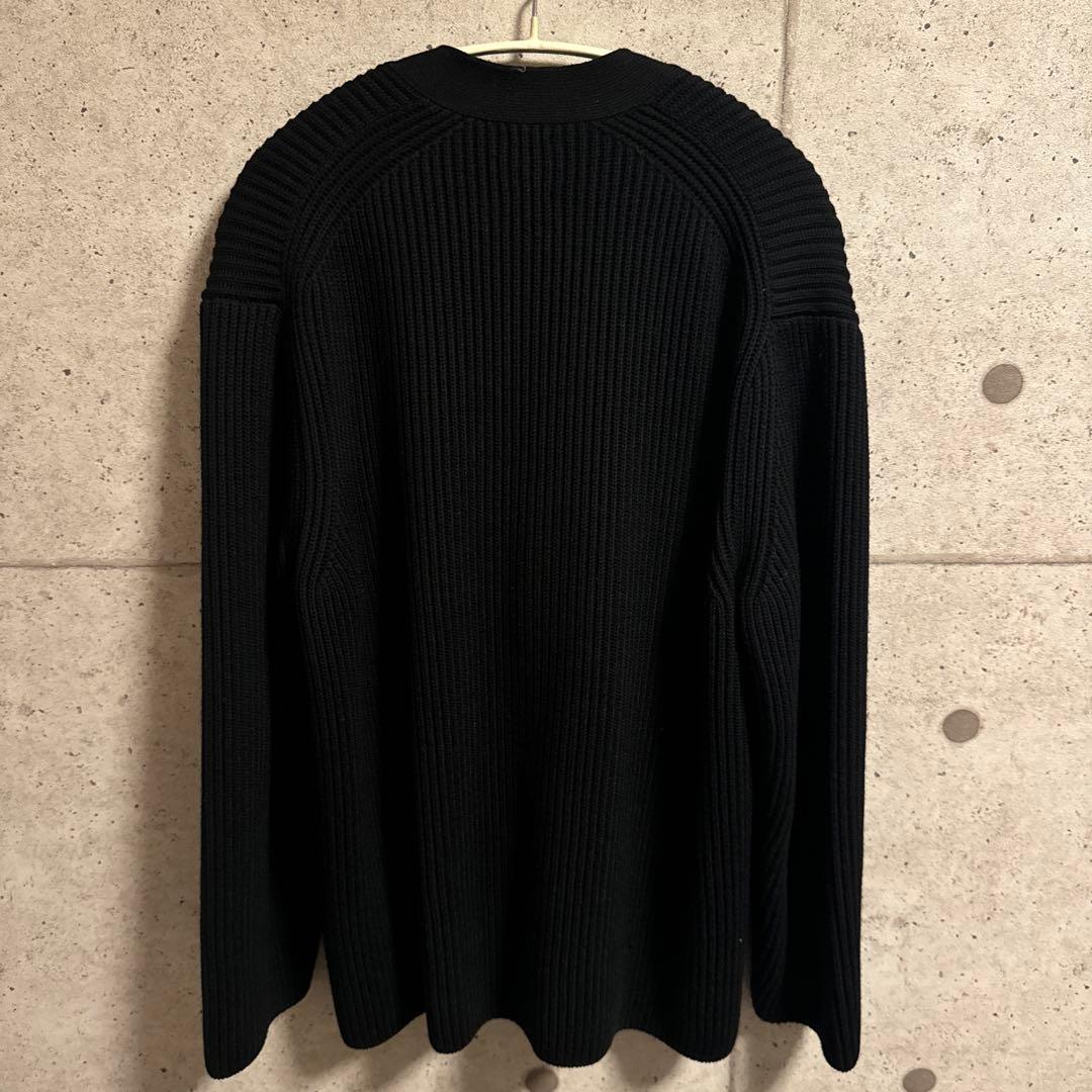 BATONER SOLID WOOL RIB CARDIGAN 美品