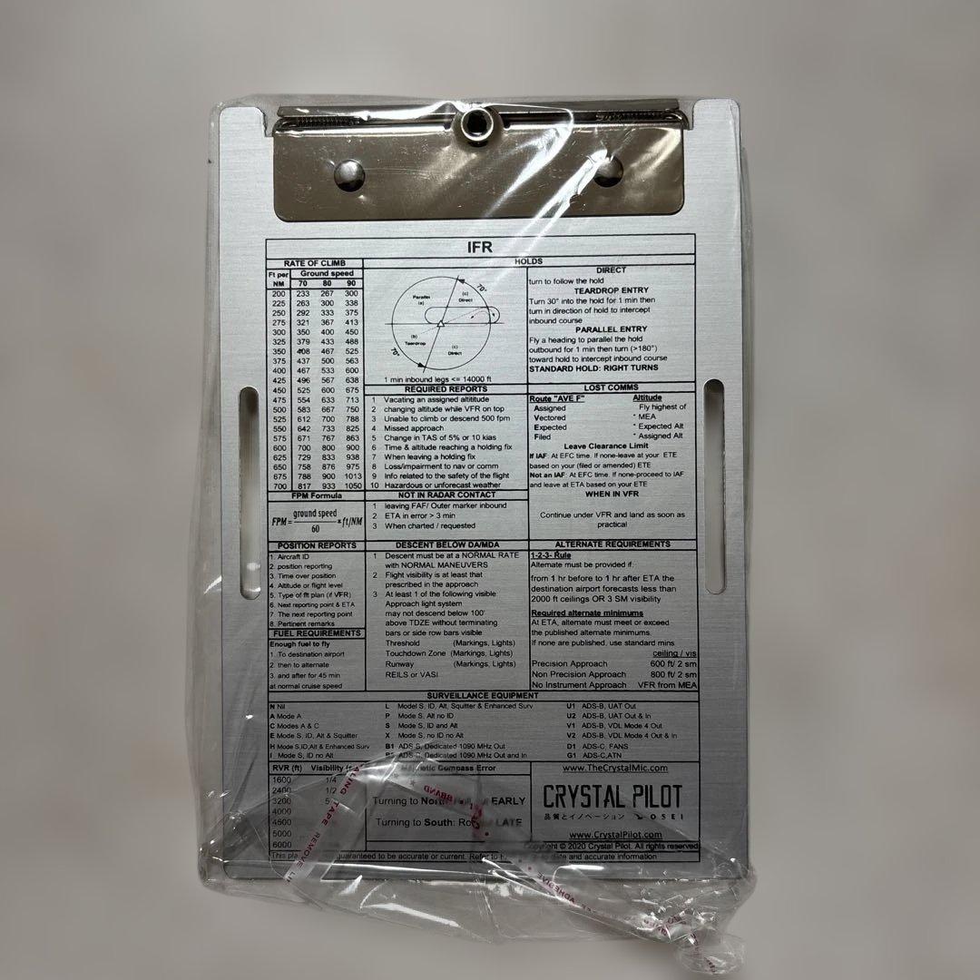 Crystal Pilotフライトパッド6Plus タブレットニーボード