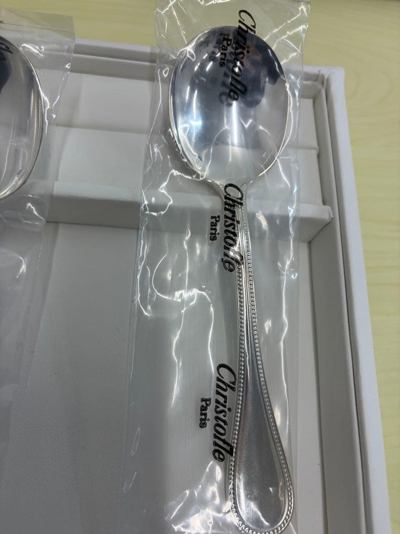 christofle クリストフル　スープスプーン　6本セット　銀食器　未使用品