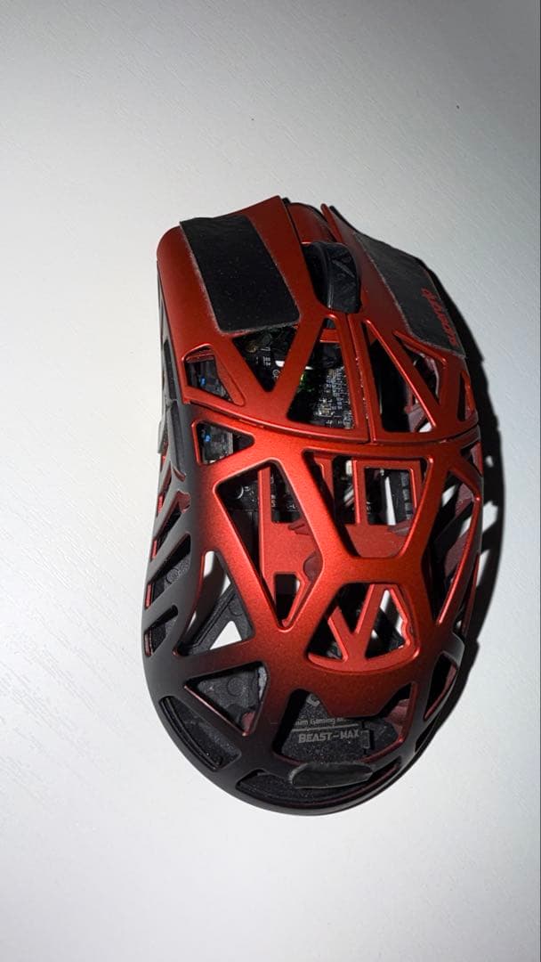 マウス・トラックボール WLMOUSE Beast X MAX 8k RED BLACK