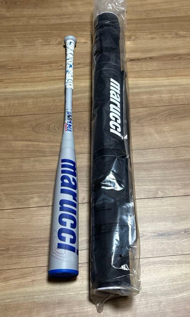 【美品】78cm ワニクラッシャーパワー「青ワニ」 少年軟式用バット