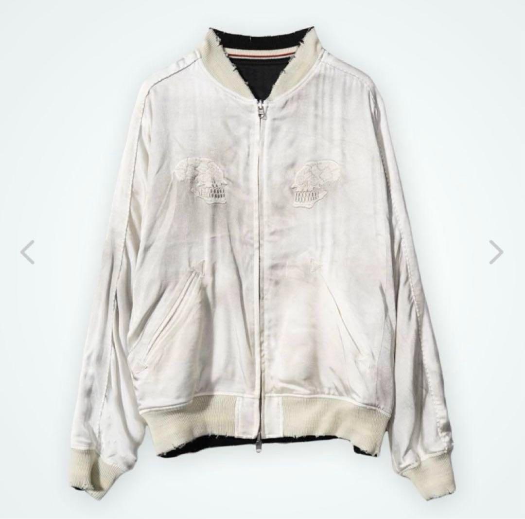 DAIRIKU ダイリク スカル スカジャン M ホワイト 25SS