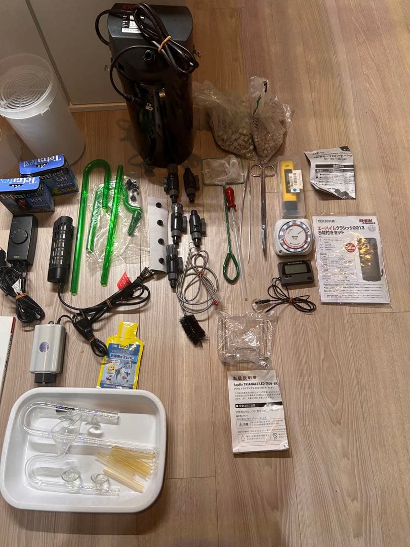 60cm水草水槽 フルセット 引き取り限定／CO2・LED・外部F付