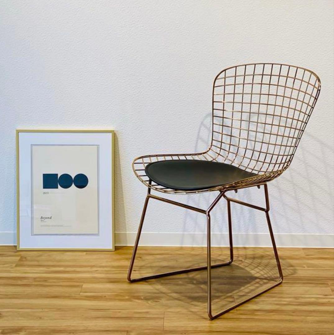 モダンデザイン メタルワイヤーチェア