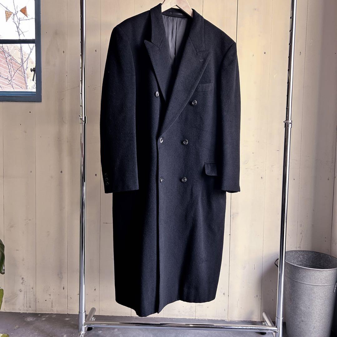 カシミヤブレンドダブルチェスターコート