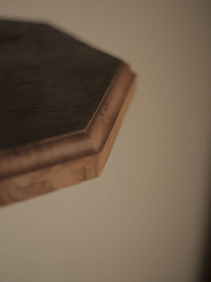 ①ハイテーブル　テーブル　机　花台　台　古家具　古道具　アンティーク　昭和レトロ