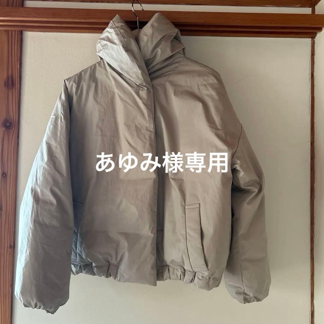 あゆみ フレンチダックダウンジャケット(フード付き)ショート丈