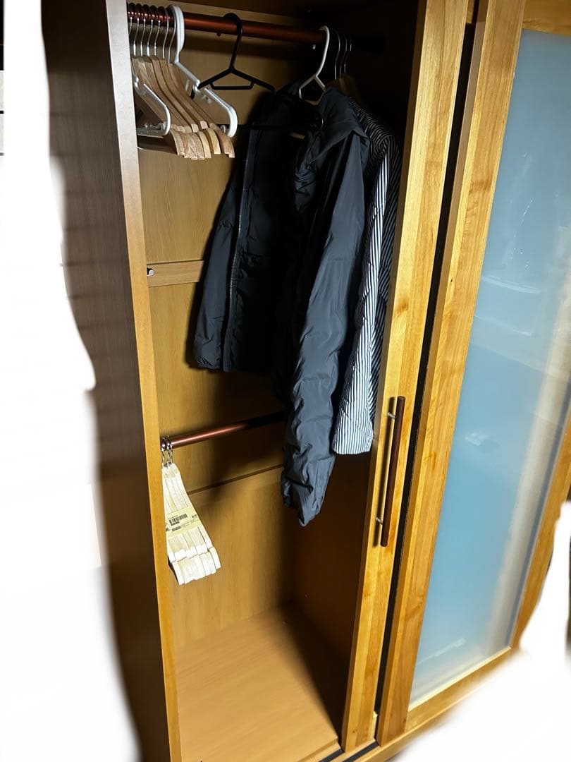 クローゼット　ワードローブ　スライド式　タンス　衣類収納