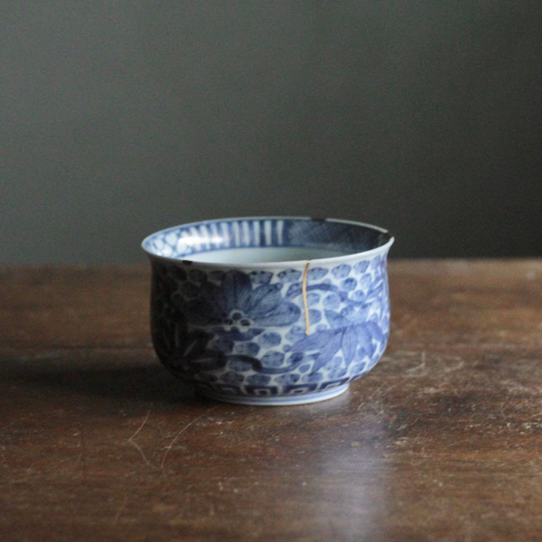 古伊万里 染付 茶碗 古美術 古道具 アンティーク