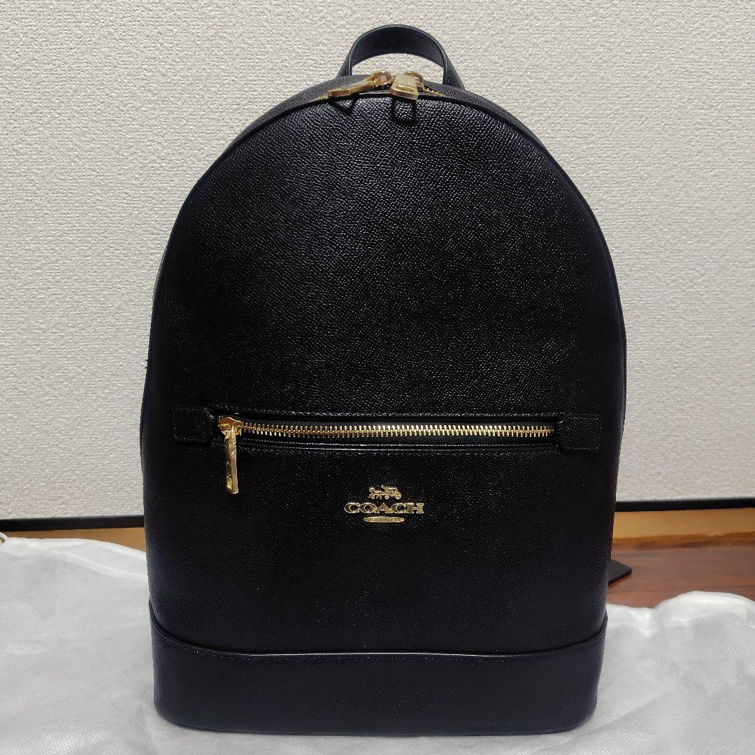 タイムセール　COACH　ケンリー　バックパック　リュック　レザー　本革　黒