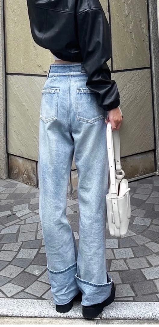 ROLL UP LOOSE DENIM みゆ出品