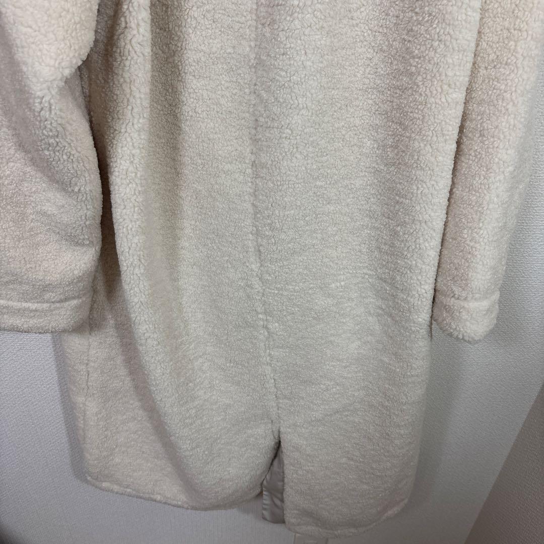 LASUD ファーボアコートアイボリー　未使用品　サイズ9号　定価34000円