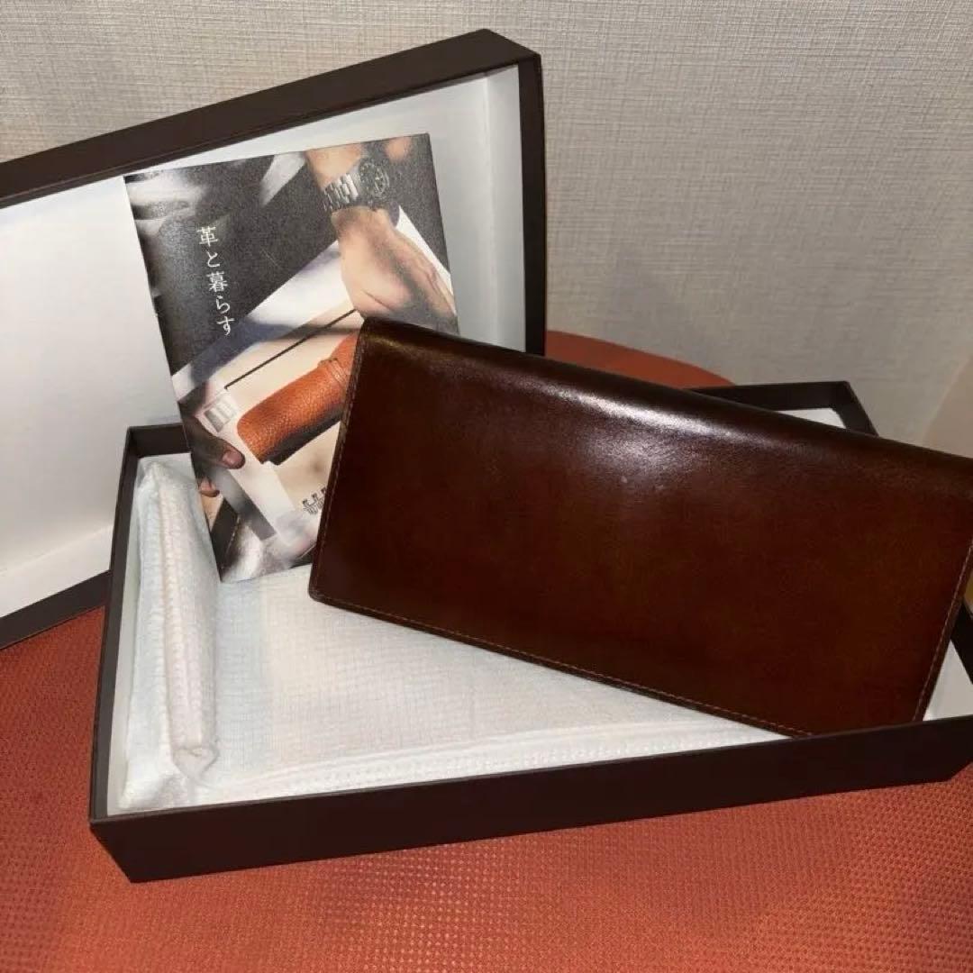 【美品】土屋鞄　長札入れ　ベルコード　長財布　メンズ