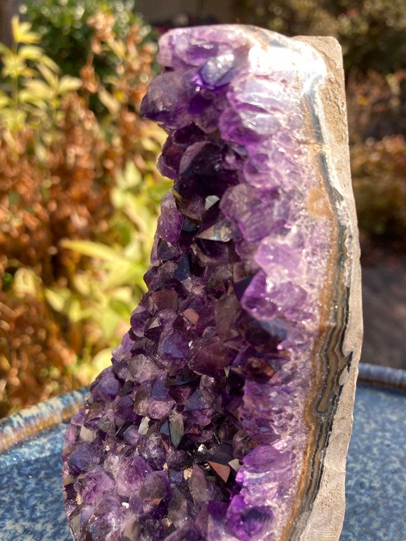 アメジスト結晶 置物　二月の誕生石　パワーストーン　ヒーリング
