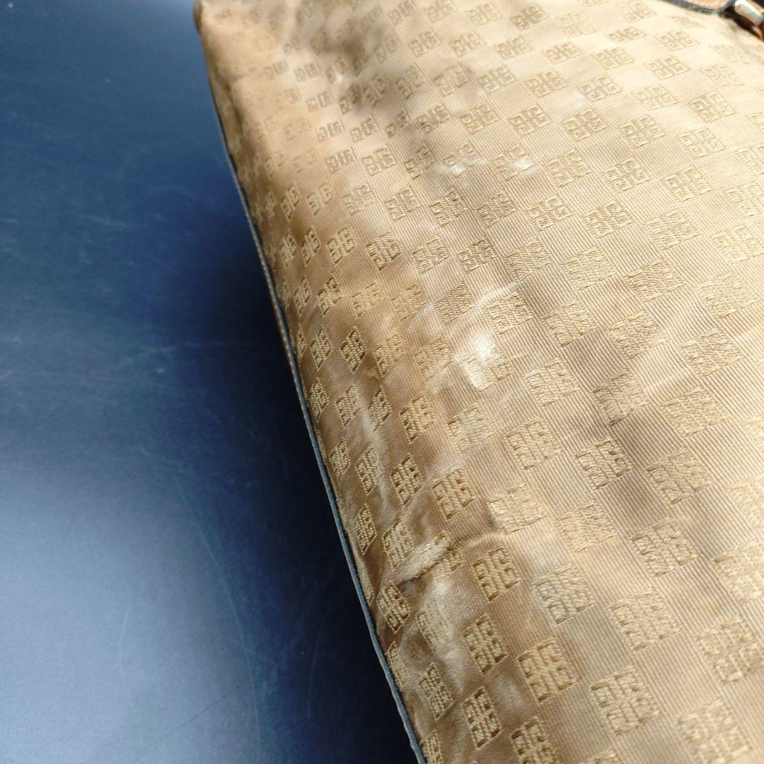 希少　ジバンシー　ボストンバッグ　キャンバス　レザー