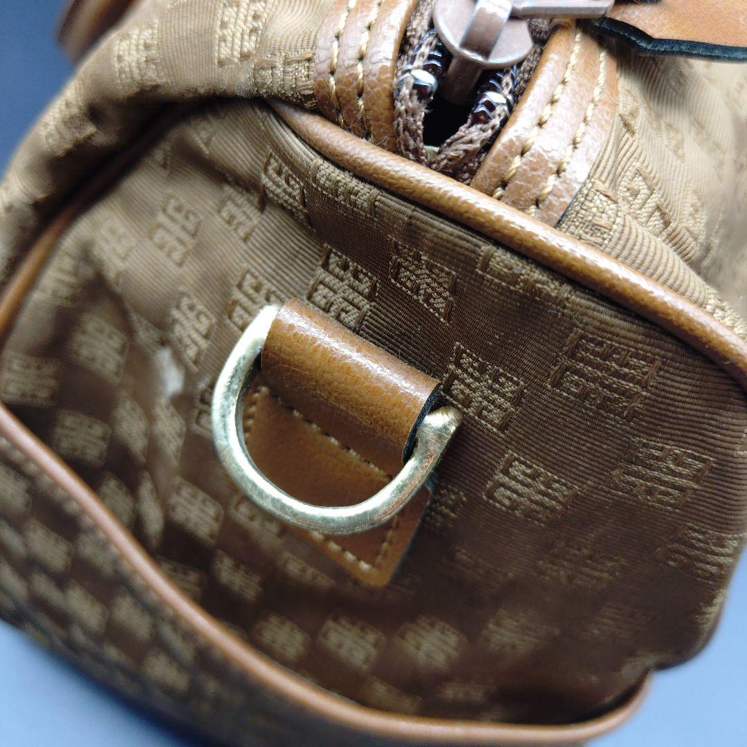 希少　ジバンシー　ボストンバッグ　キャンバス　レザー