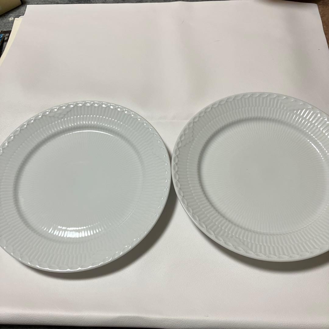   627 ホワイト皿 2枚セット　Ｎｏ．2209