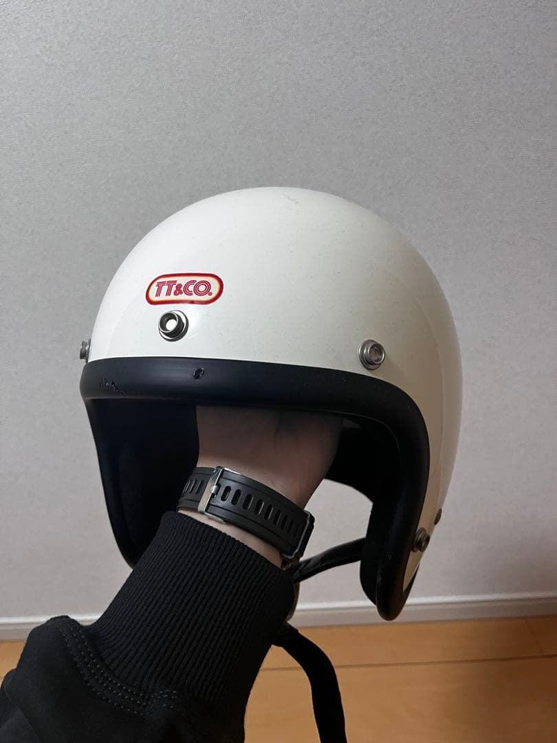 TT&CO. Super Magnum ヘルメット ホワイト M/Lサイズ