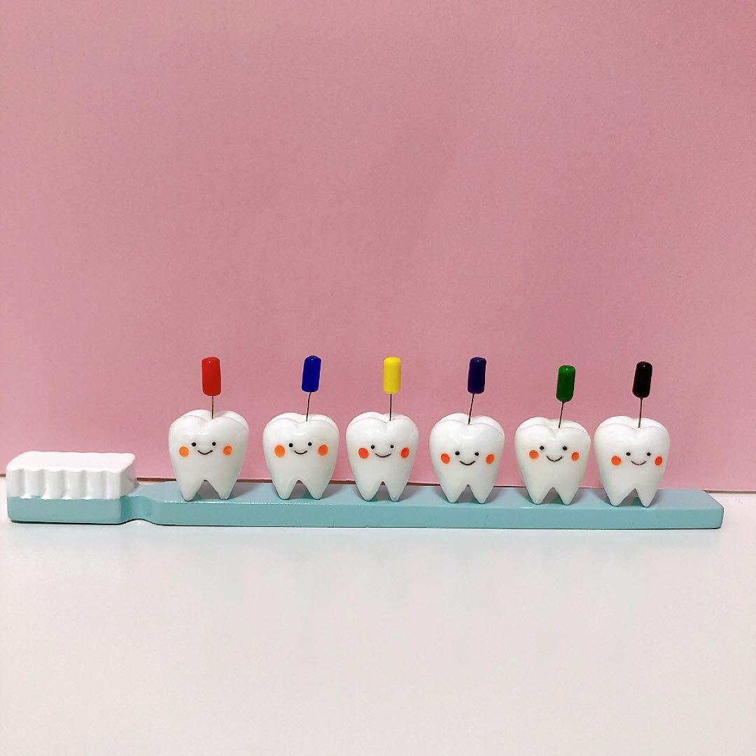 ガラス細工 リーマー6色と歯ブラシステージ