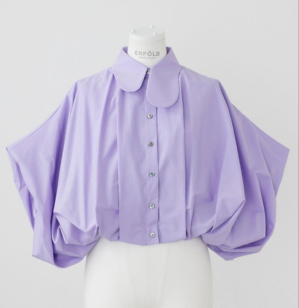 トップス ENFOLD WASHABLE BALLOON CROPPED SHIRT 38