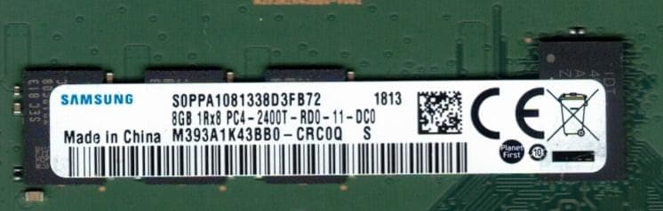 HP純正 8GB DDR4メモリ 4枚組　合計32GB