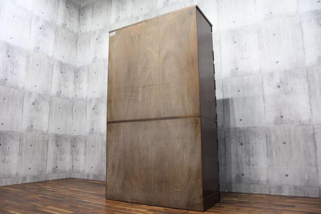 CFC7 長谷川和夫作 伝統工芸 岩谷堂箪笥 8段 整理タンス チェスト 鍵付き