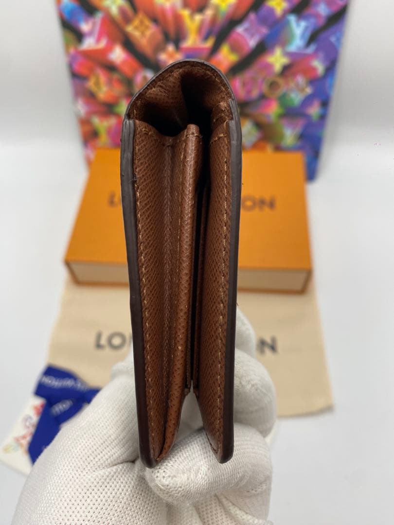 美品 ルイヴィトン モノグラム 長財布 ポルトフォイユ ブラザ 新型