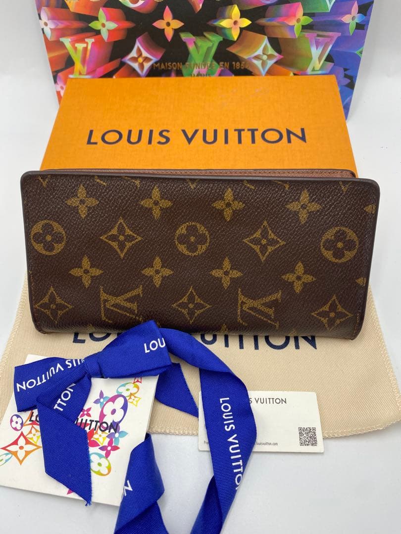 美品 ルイヴィトン モノグラム 長財布 ポルトフォイユ ブラザ 新型