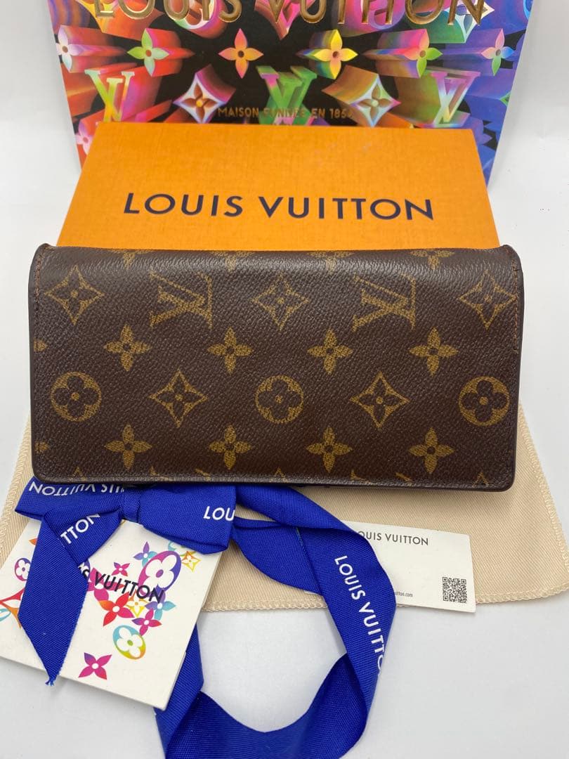 美品 ルイヴィトン モノグラム 長財布 ポルトフォイユ ブラザ 新型