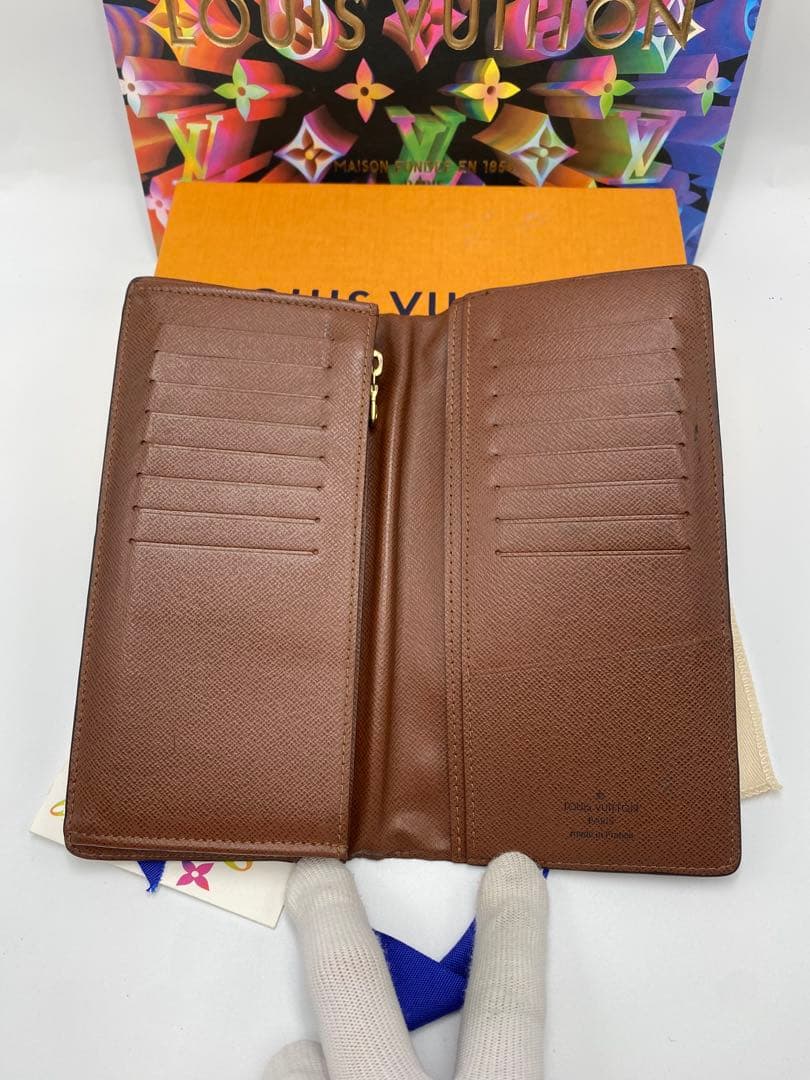 美品 ルイヴィトン モノグラム 長財布 ポルトフォイユ ブラザ 新型