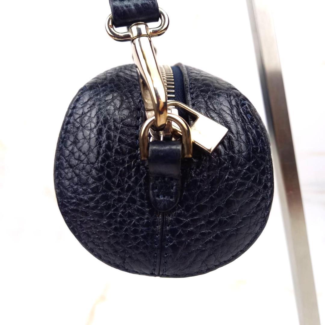 ✨未使用級✨ HIROFU ヒロフ ポーチ 本革 レザー Hロゴ ブラック