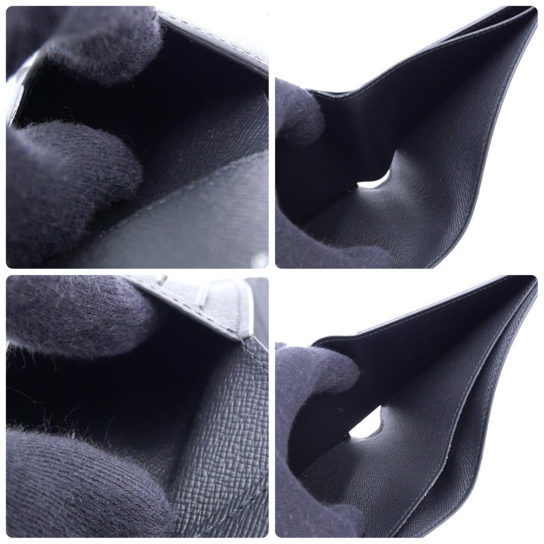 ルイヴィトン タイガ 二つ折り財布 ミュルティプル ブラック 黒 札入れ