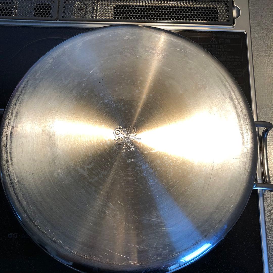 宮崎製作所　ジオプロダクト　浅型両手鍋　GEO-28S