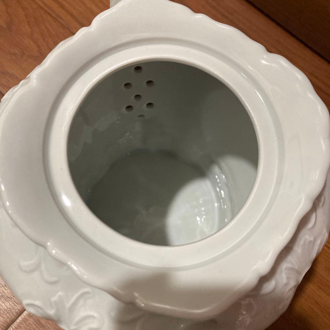 新品未使用Bohemia Blue OnionOpera Whiteティーポット