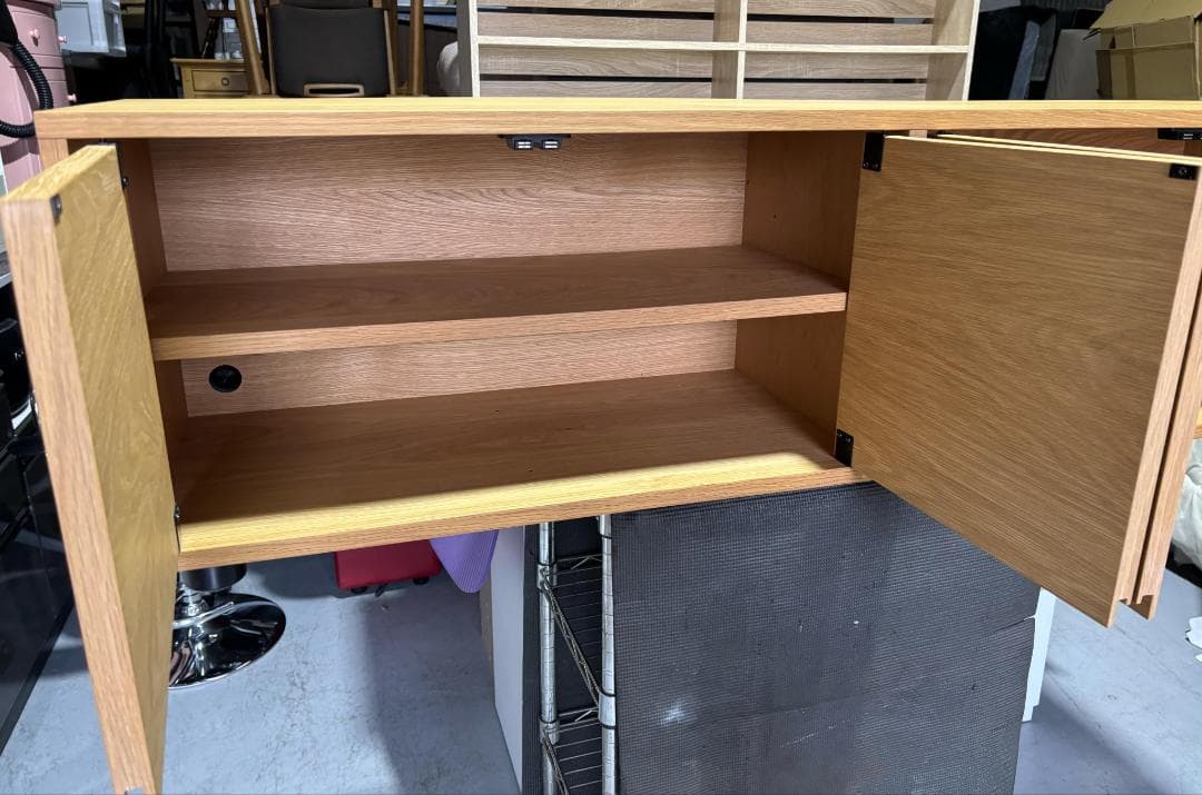 うめぼしMUJI 無印良品 オーク材スタッキングシェルフキャビネットキレイ