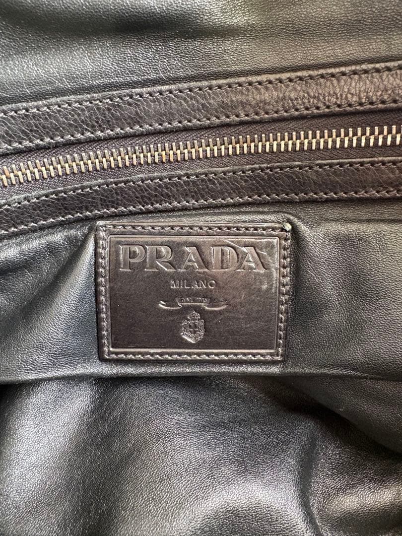 PRADA プラダ　レザートートバッグ　ボストンバック