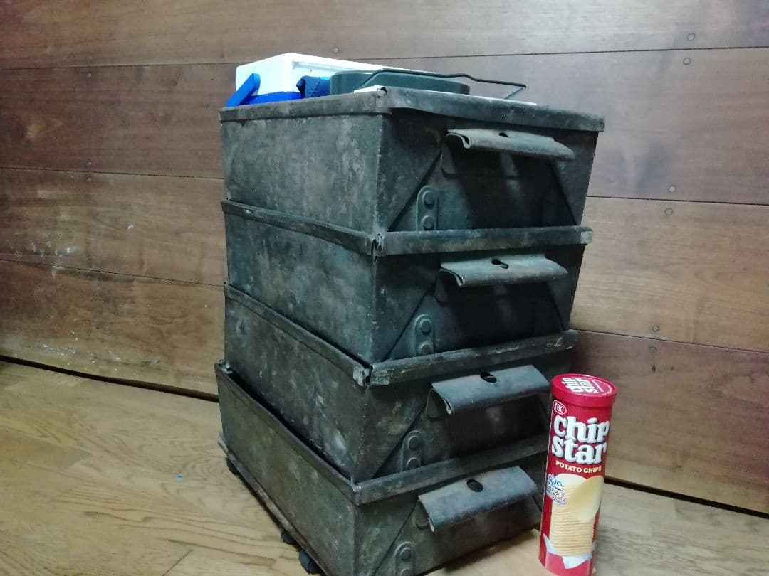 アメリカアンティークアイアンBOX4個セット