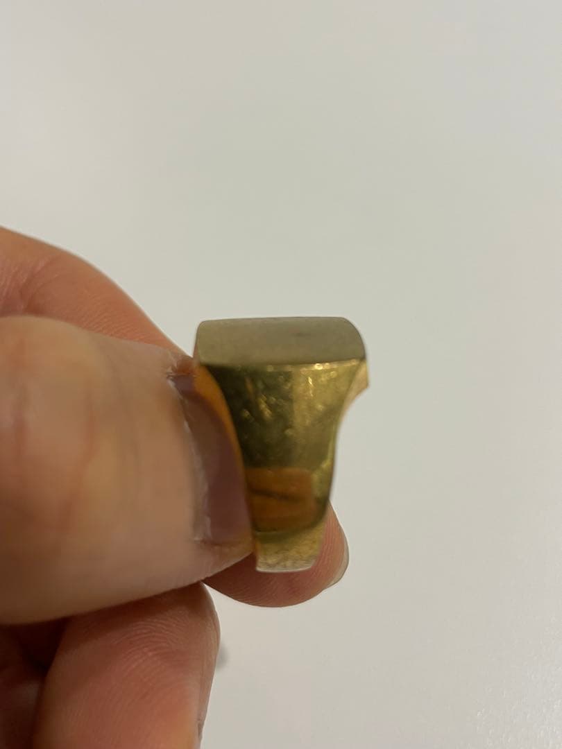 印台　リング 約18.5号 HK18 刻印