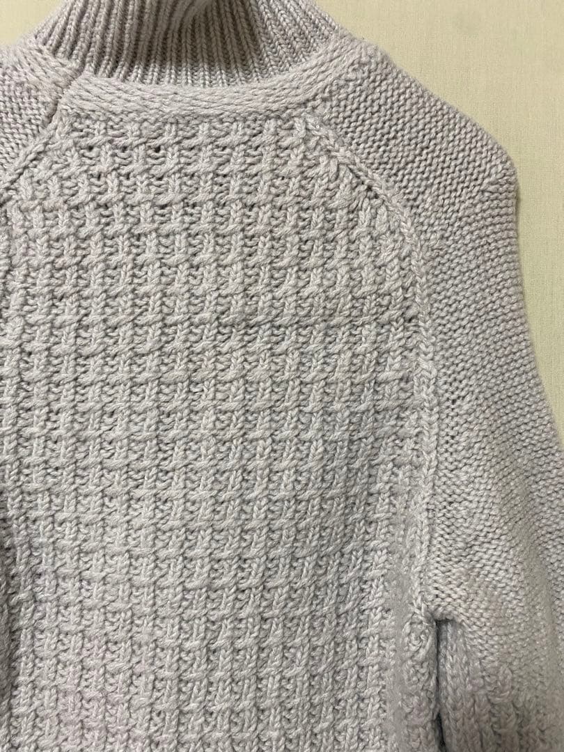 MONCLER GRENOBLE タートルネックニット　セーター　ロゴ付き　S