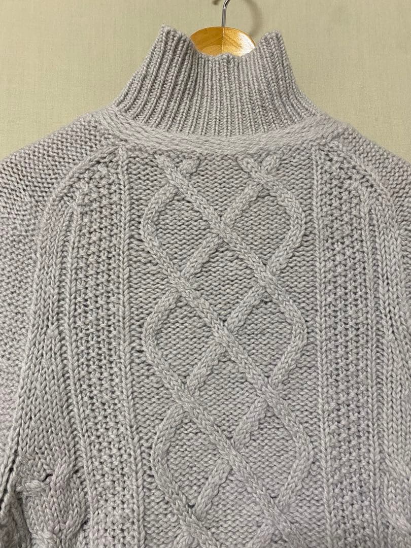 MONCLER GRENOBLE タートルネックニット　セーター　ロゴ付き　S