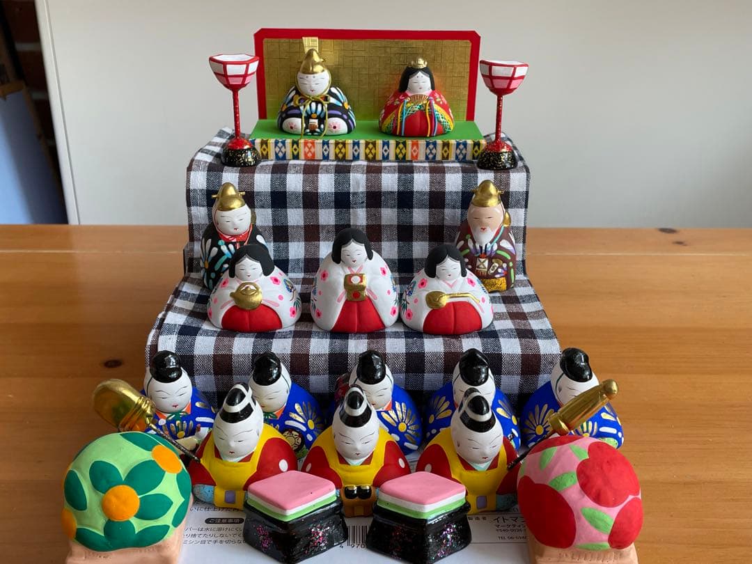 津屋崎人形　お雛様　雛人形　民芸品　土人形　豆雛