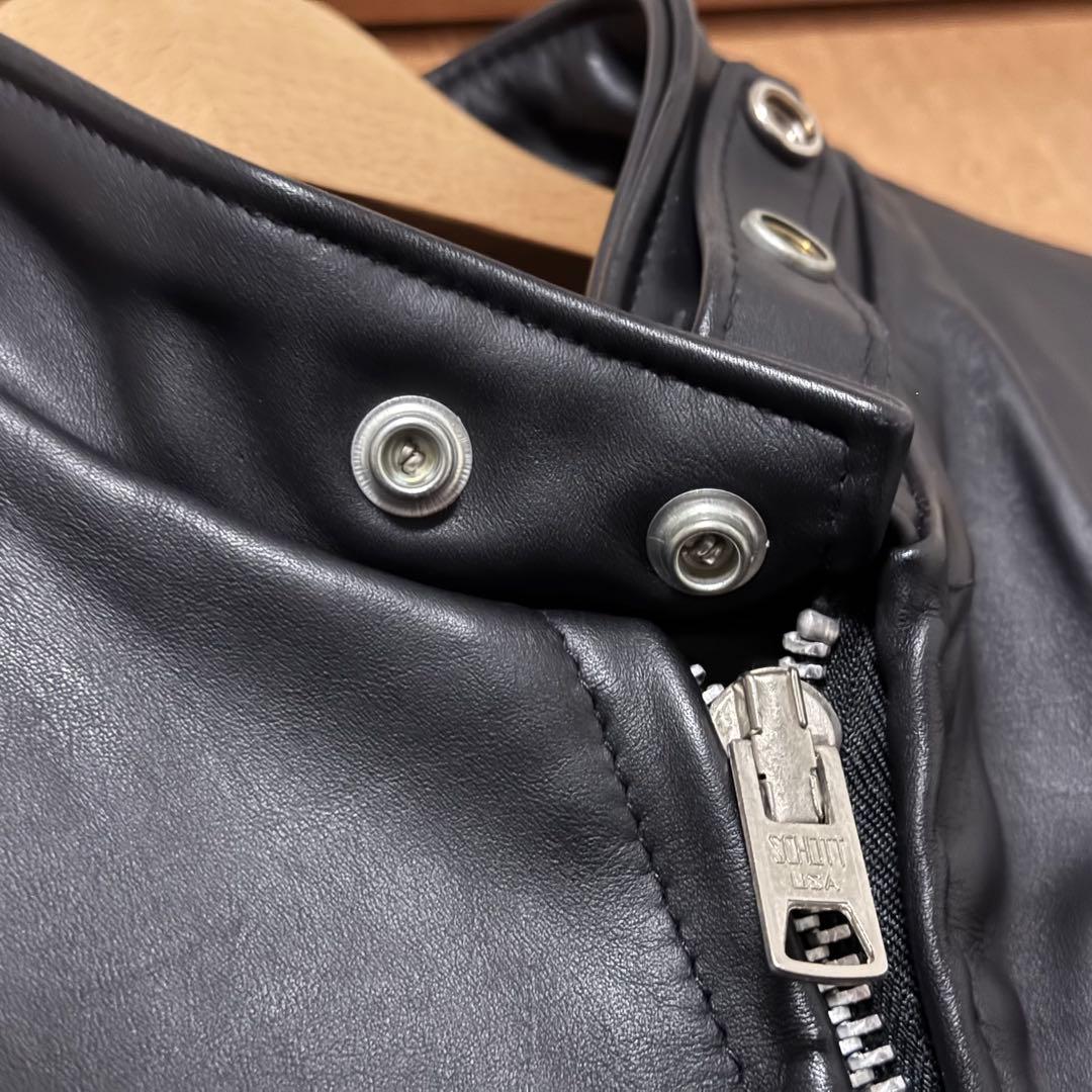 【美品】希少サイズ 3XL 米国製 Schott シングルライダース 641