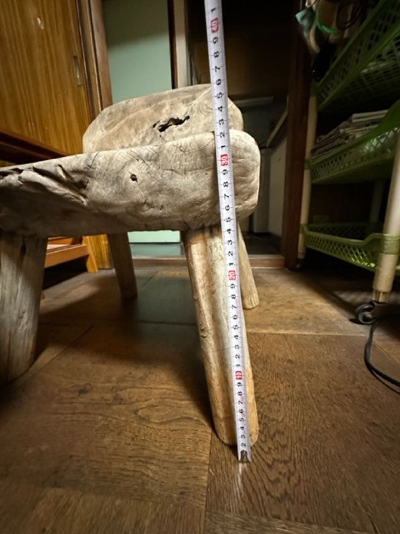 インドネシアチーク古木の臼椅子