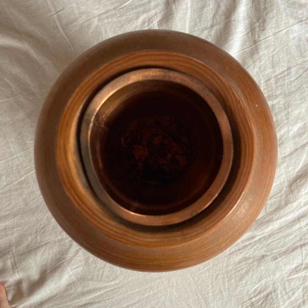 古道具　木工花瓶