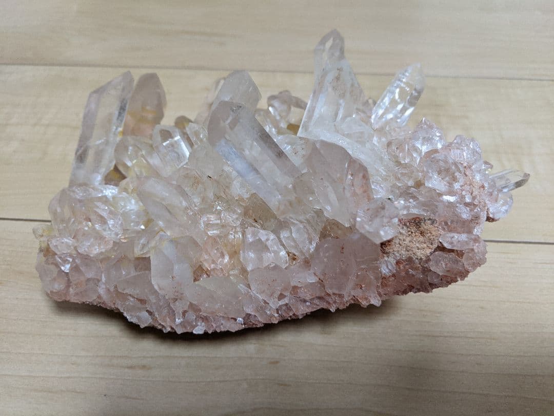 期間限定値下げ　天然石 ヒマラヤ水晶 ピンクマニカラン クラスター