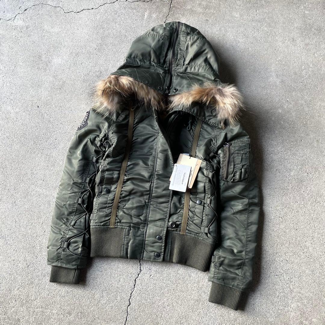 AVIREX N-2B フライトジャケット レオパード柄 短丈 00s y2k