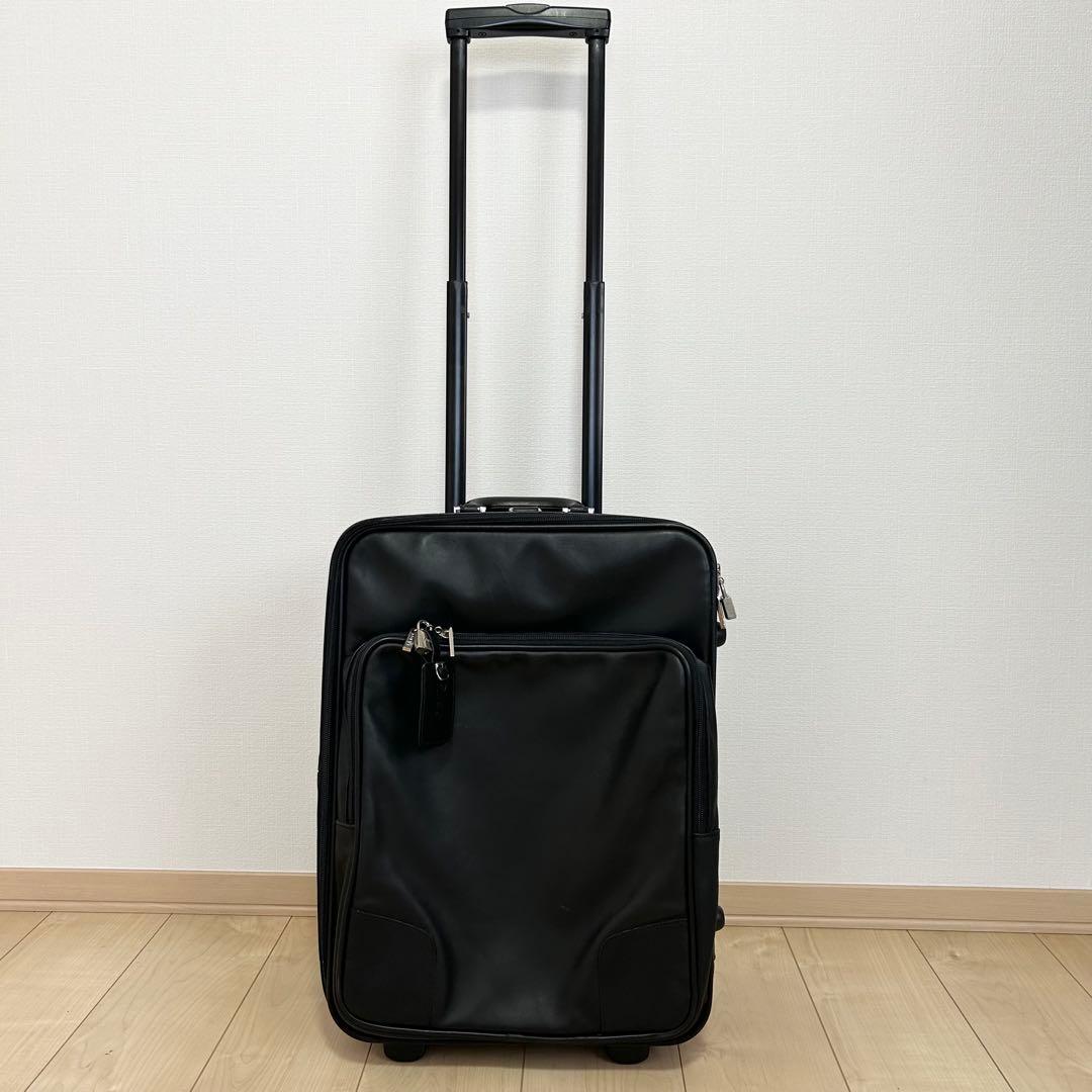 希少✨ ロエベ アナグラム キャリーケース ブラック レザー 大容量